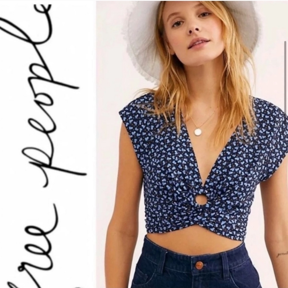 Free People Havana crop top L